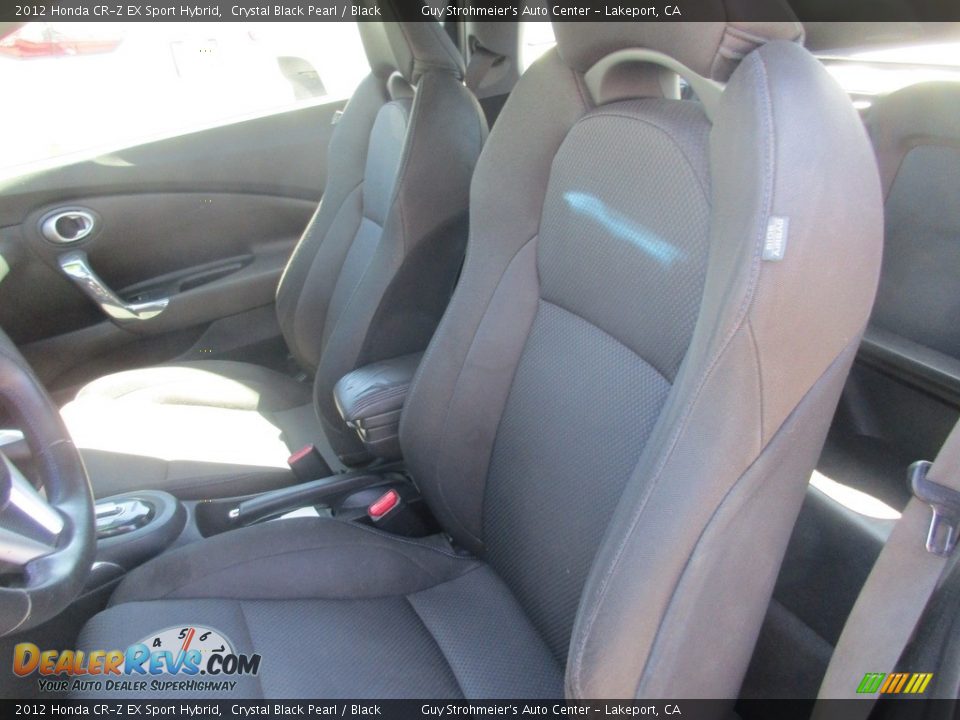 2012 Honda CR-Z EX Sport Hybrid Crystal Black Pearl / Black Photo #8