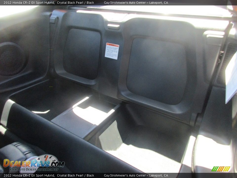 2012 Honda CR-Z EX Sport Hybrid Crystal Black Pearl / Black Photo #9