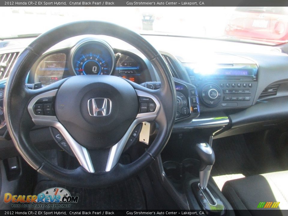 2012 Honda CR-Z EX Sport Hybrid Crystal Black Pearl / Black Photo #10