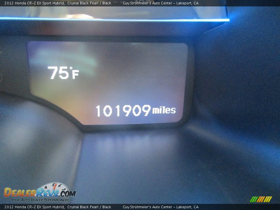 2012 Honda CR-Z EX Sport Hybrid Crystal Black Pearl / Black Photo #11