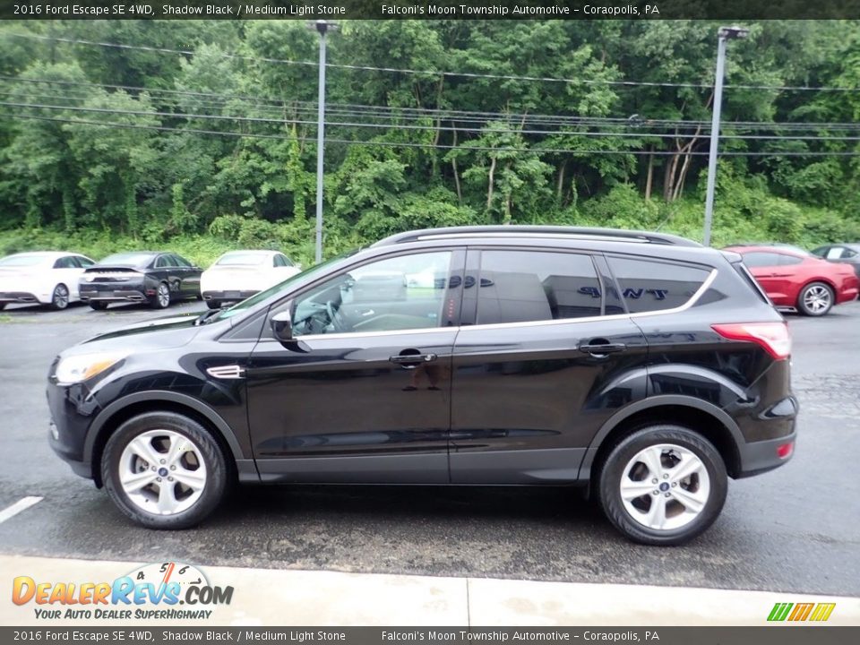 2016 Ford Escape SE 4WD Shadow Black / Medium Light Stone Photo #6