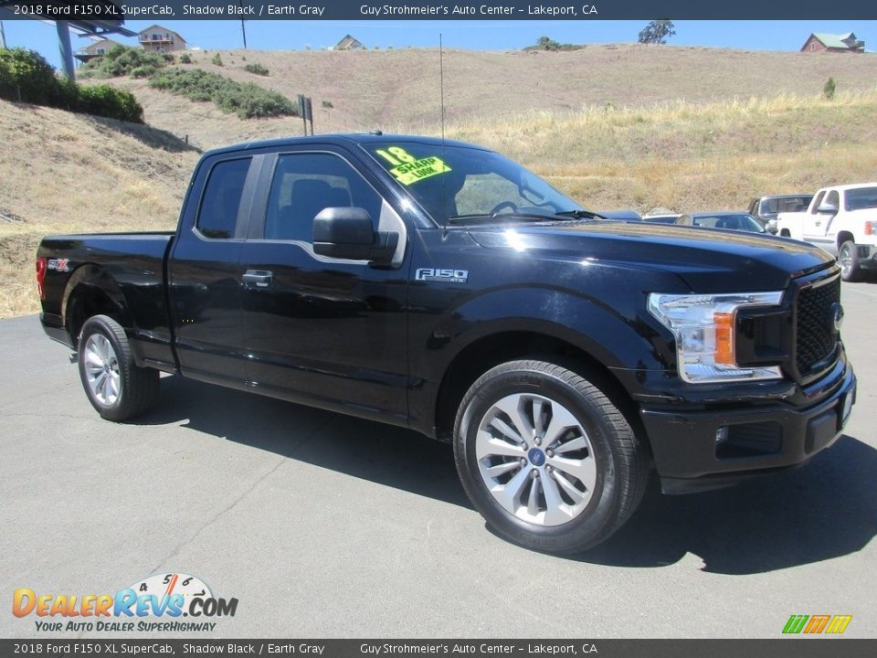 2018 Ford F150 XL SuperCab Shadow Black / Earth Gray Photo #1