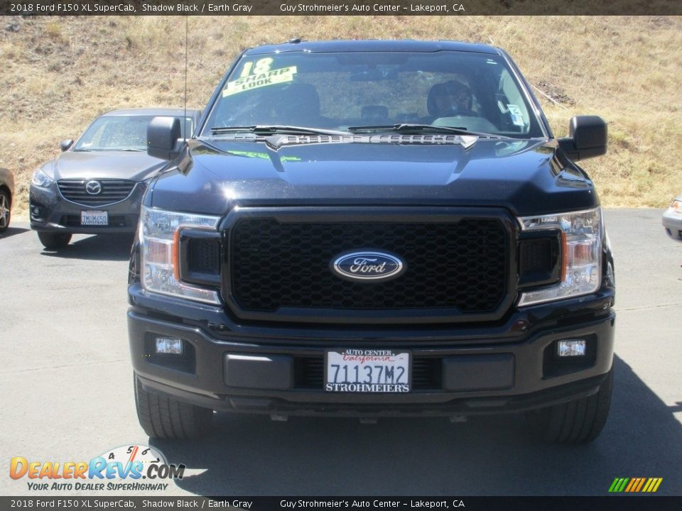 2018 Ford F150 XL SuperCab Shadow Black / Earth Gray Photo #2