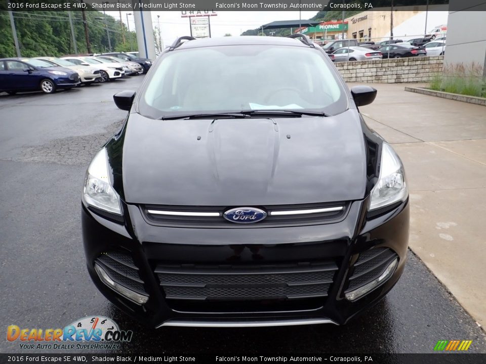 2016 Ford Escape SE 4WD Shadow Black / Medium Light Stone Photo #8