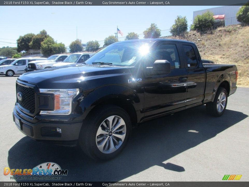 2018 Ford F150 XL SuperCab Shadow Black / Earth Gray Photo #3