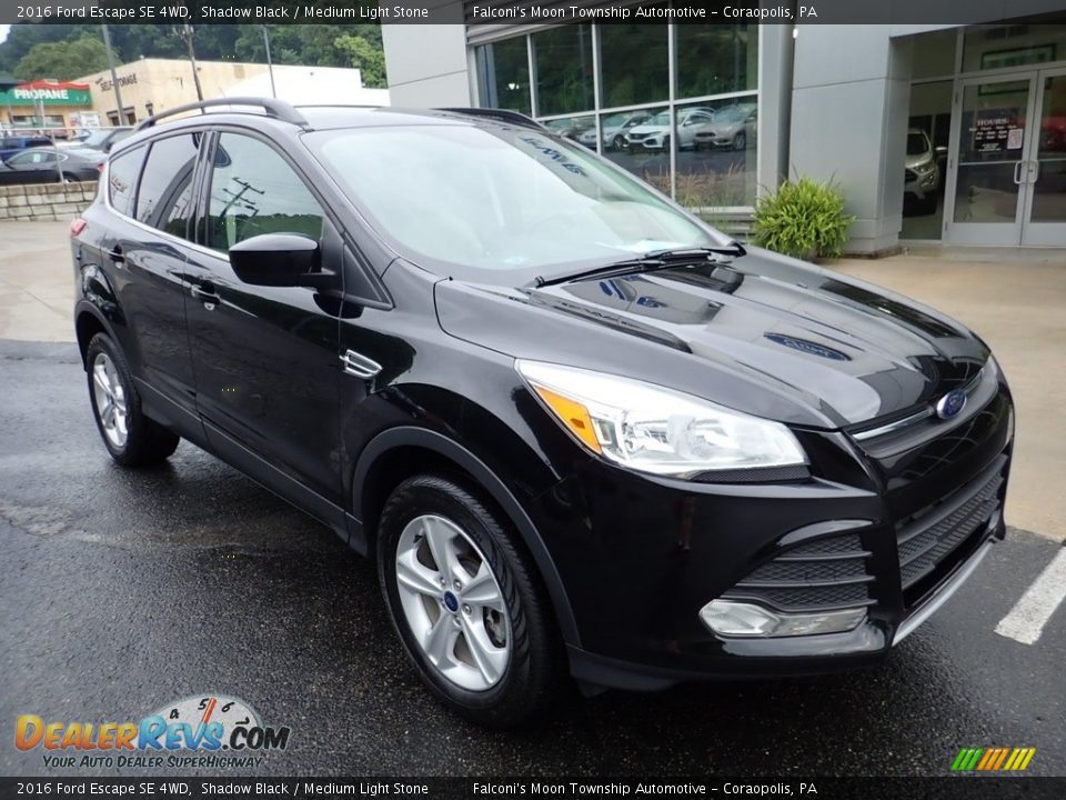 2016 Ford Escape SE 4WD Shadow Black / Medium Light Stone Photo #9