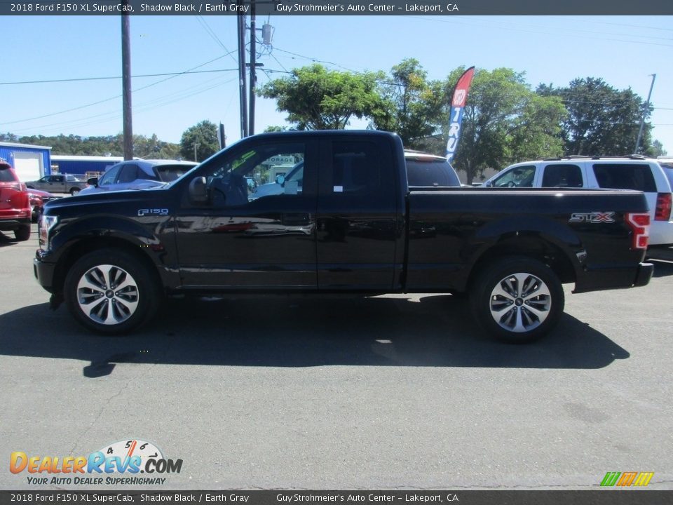 2018 Ford F150 XL SuperCab Shadow Black / Earth Gray Photo #4