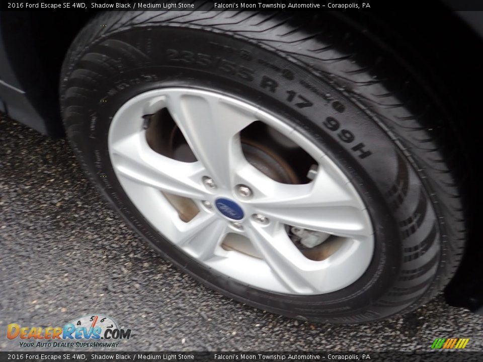 2016 Ford Escape SE 4WD Shadow Black / Medium Light Stone Photo #10