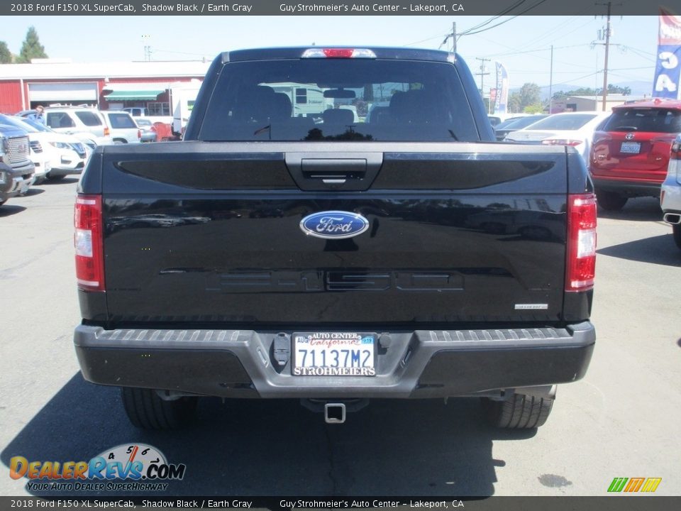 2018 Ford F150 XL SuperCab Shadow Black / Earth Gray Photo #6