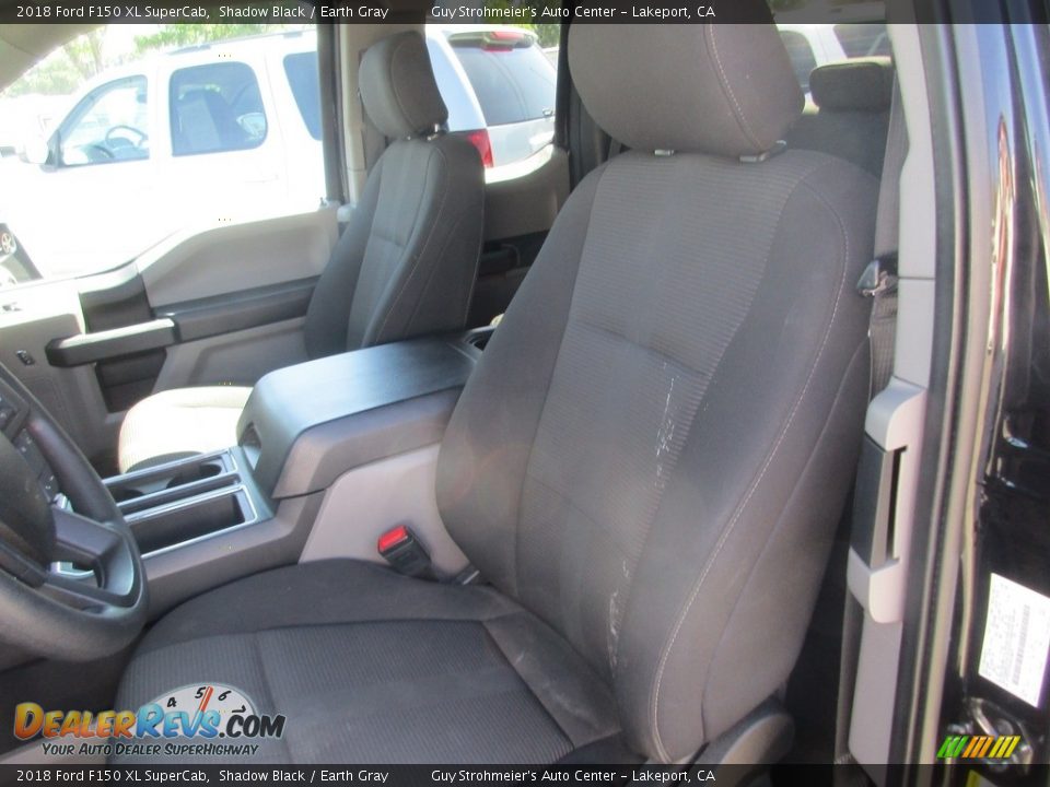 2018 Ford F150 XL SuperCab Shadow Black / Earth Gray Photo #8
