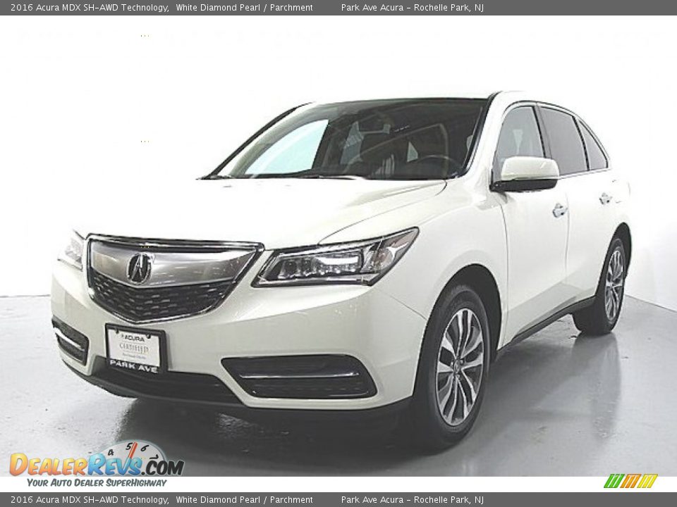 2016 Acura MDX SH-AWD Technology White Diamond Pearl / Parchment Photo #1