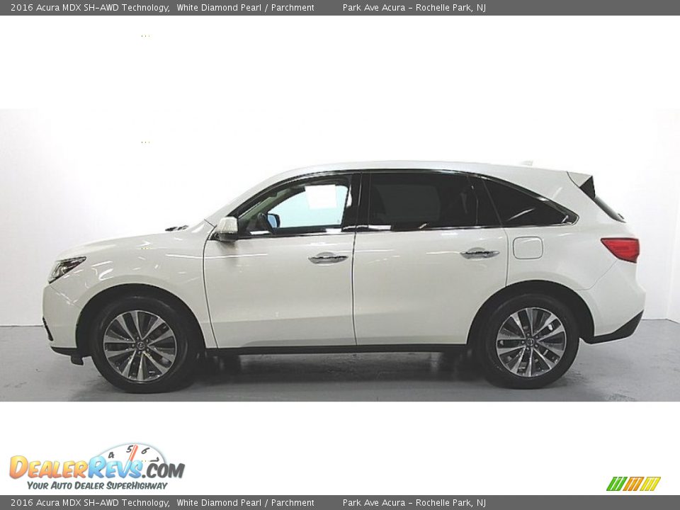 2016 Acura MDX SH-AWD Technology White Diamond Pearl / Parchment Photo #2