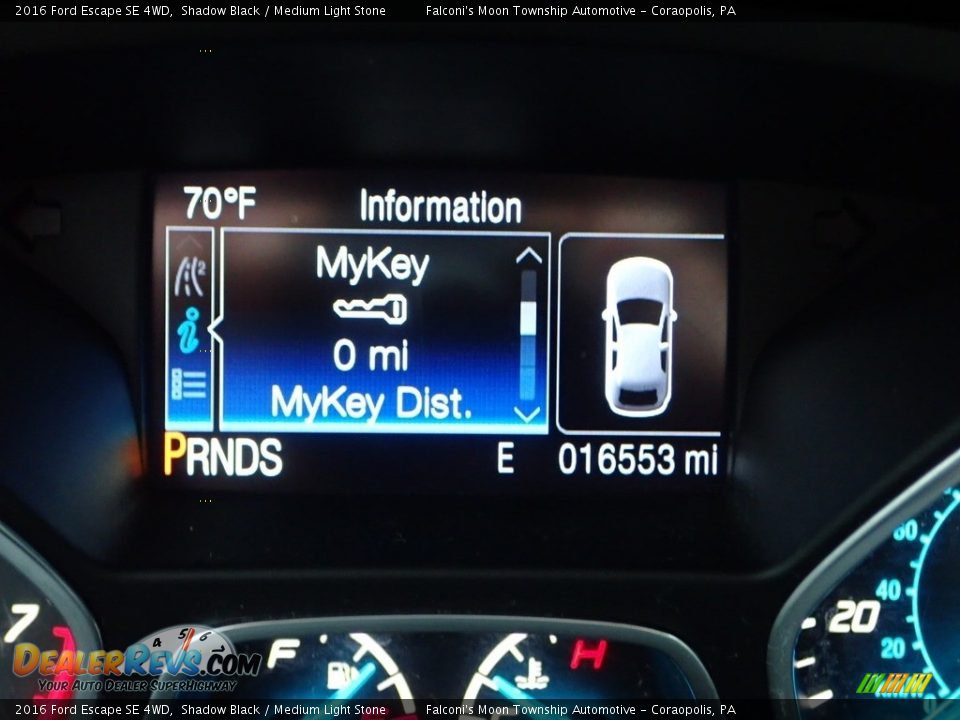 2016 Ford Escape SE 4WD Shadow Black / Medium Light Stone Photo #24