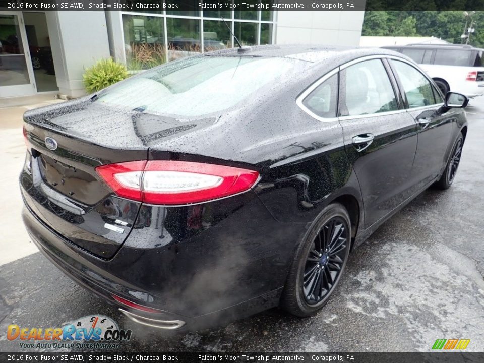 2016 Ford Fusion SE AWD Shadow Black / Charcoal Black Photo #2