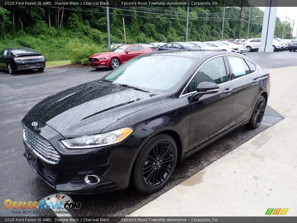 2016 Ford Fusion SE AWD Shadow Black / Charcoal Black Photo #7