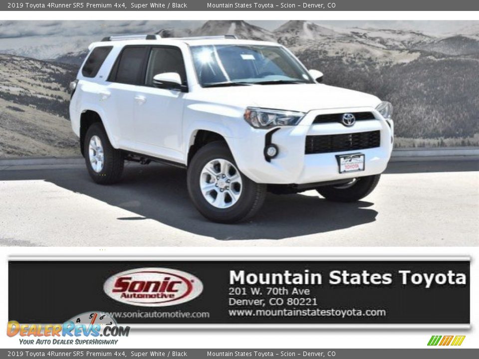 2019 Toyota 4Runner SR5 Premium 4x4 Super White / Black Photo #1