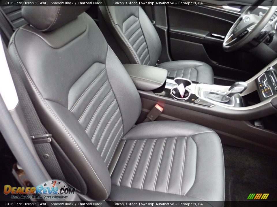 2016 Ford Fusion SE AWD Shadow Black / Charcoal Black Photo #11