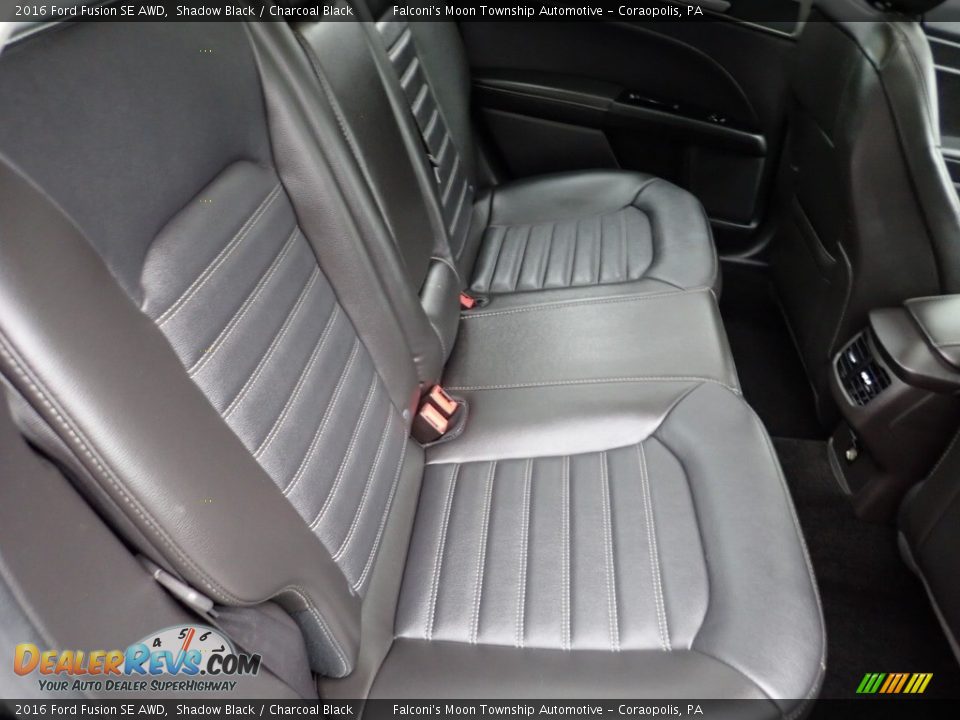 2016 Ford Fusion SE AWD Shadow Black / Charcoal Black Photo #14