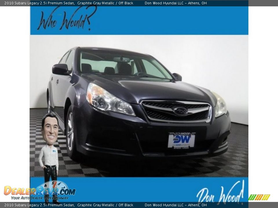 2010 Subaru Legacy 2.5i Premium Sedan Graphite Gray Metallic / Off Black Photo #1