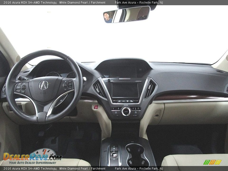 2016 Acura MDX SH-AWD Technology White Diamond Pearl / Parchment Photo #28