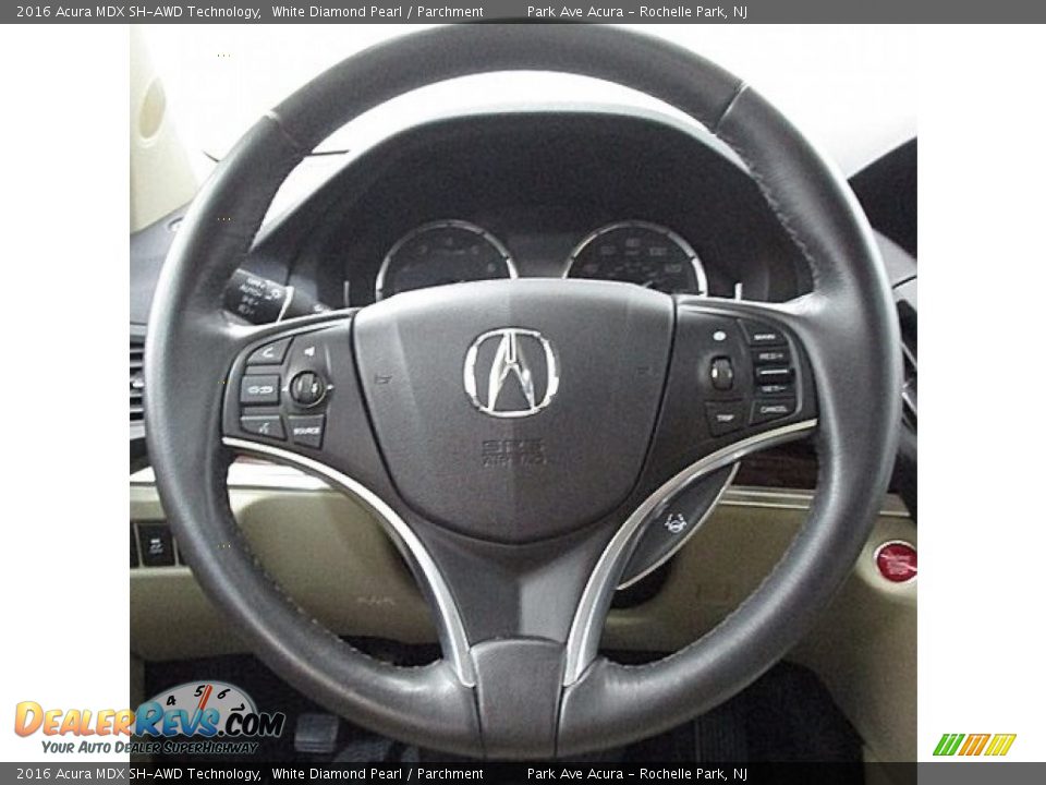 2016 Acura MDX SH-AWD Technology White Diamond Pearl / Parchment Photo #29