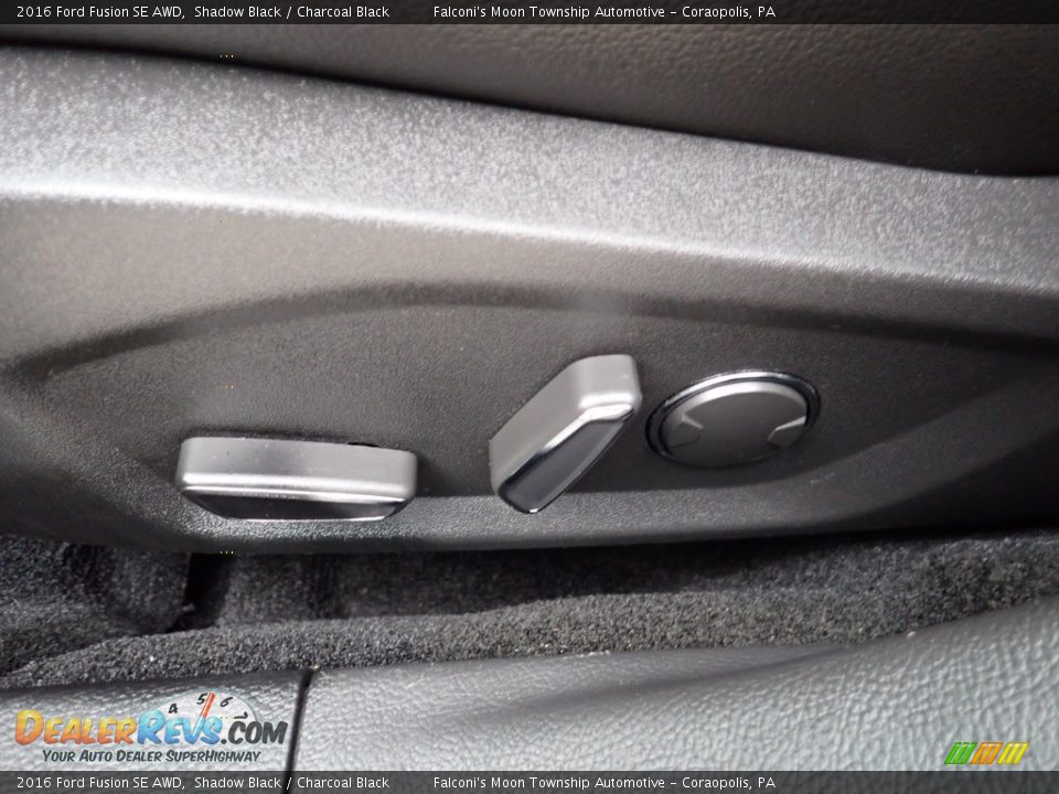 2016 Ford Fusion SE AWD Shadow Black / Charcoal Black Photo #20