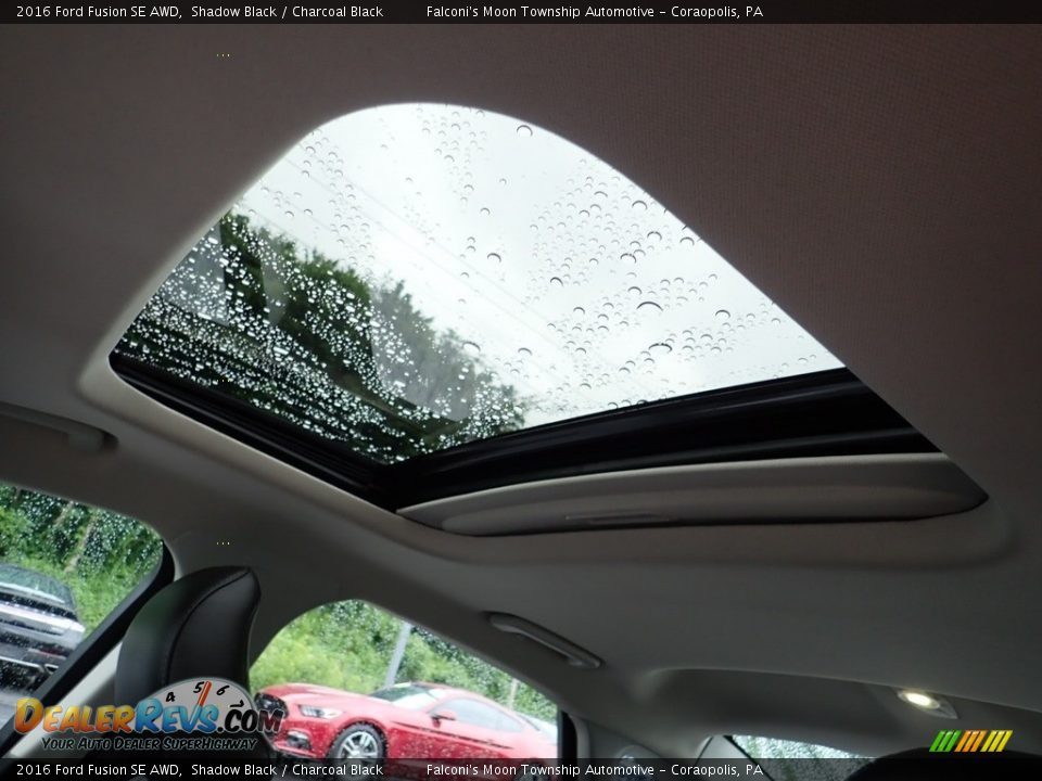 2016 Ford Fusion SE AWD Shadow Black / Charcoal Black Photo #21