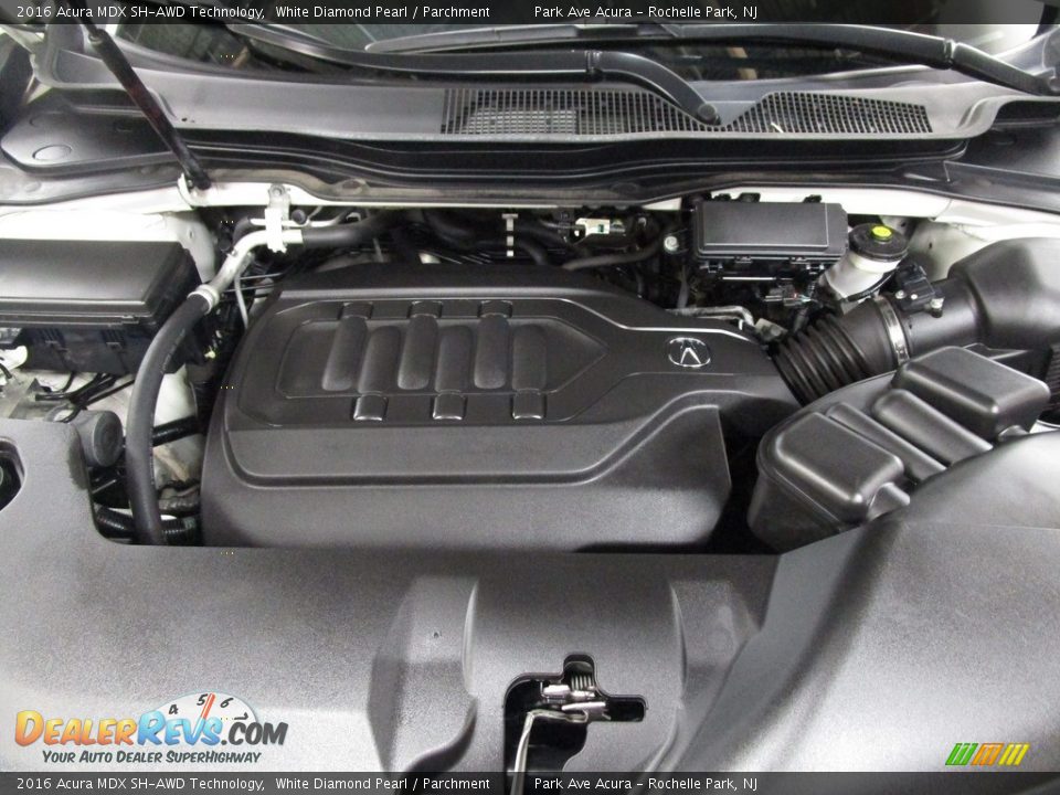 2016 Acura MDX SH-AWD Technology White Diamond Pearl / Parchment Photo #36