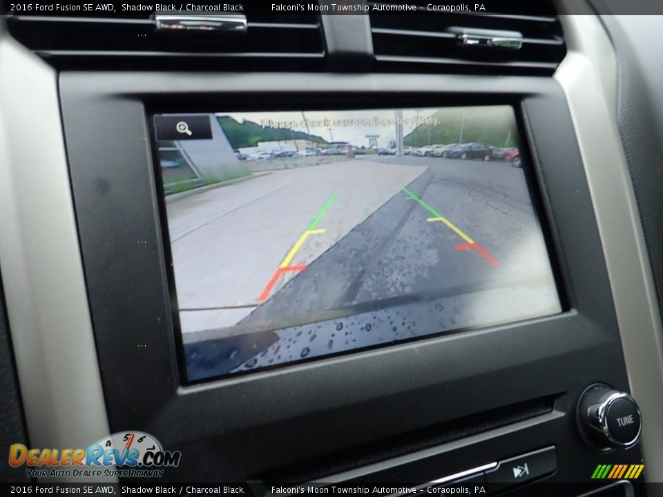 2016 Ford Fusion SE AWD Shadow Black / Charcoal Black Photo #25