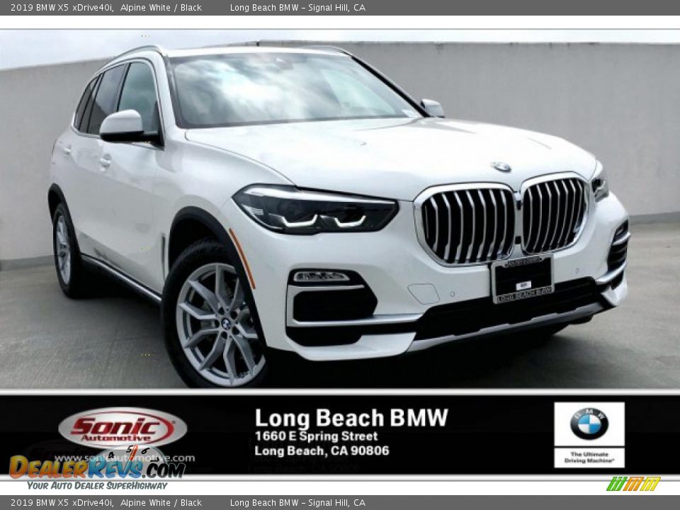 2019 BMW X5 xDrive40i Alpine White / Black Photo #1