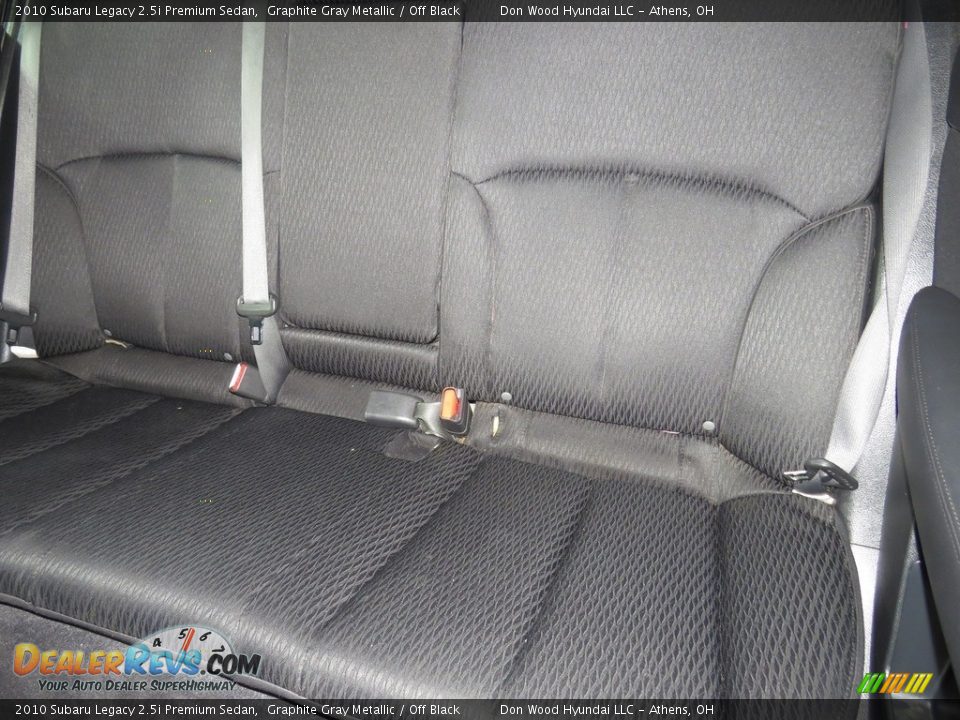 2010 Subaru Legacy 2.5i Premium Sedan Graphite Gray Metallic / Off Black Photo #19