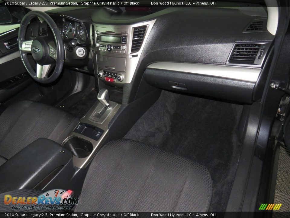 2010 Subaru Legacy 2.5i Premium Sedan Graphite Gray Metallic / Off Black Photo #26