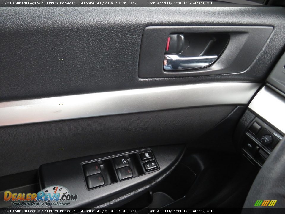 2010 Subaru Legacy 2.5i Premium Sedan Graphite Gray Metallic / Off Black Photo #29