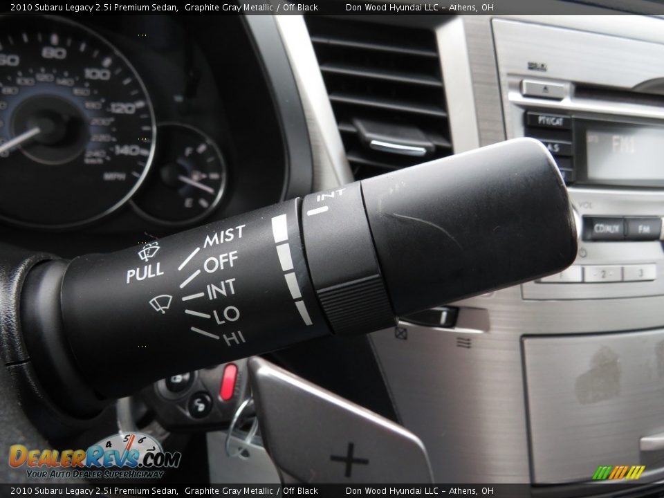 2010 Subaru Legacy 2.5i Premium Sedan Graphite Gray Metallic / Off Black Photo #32