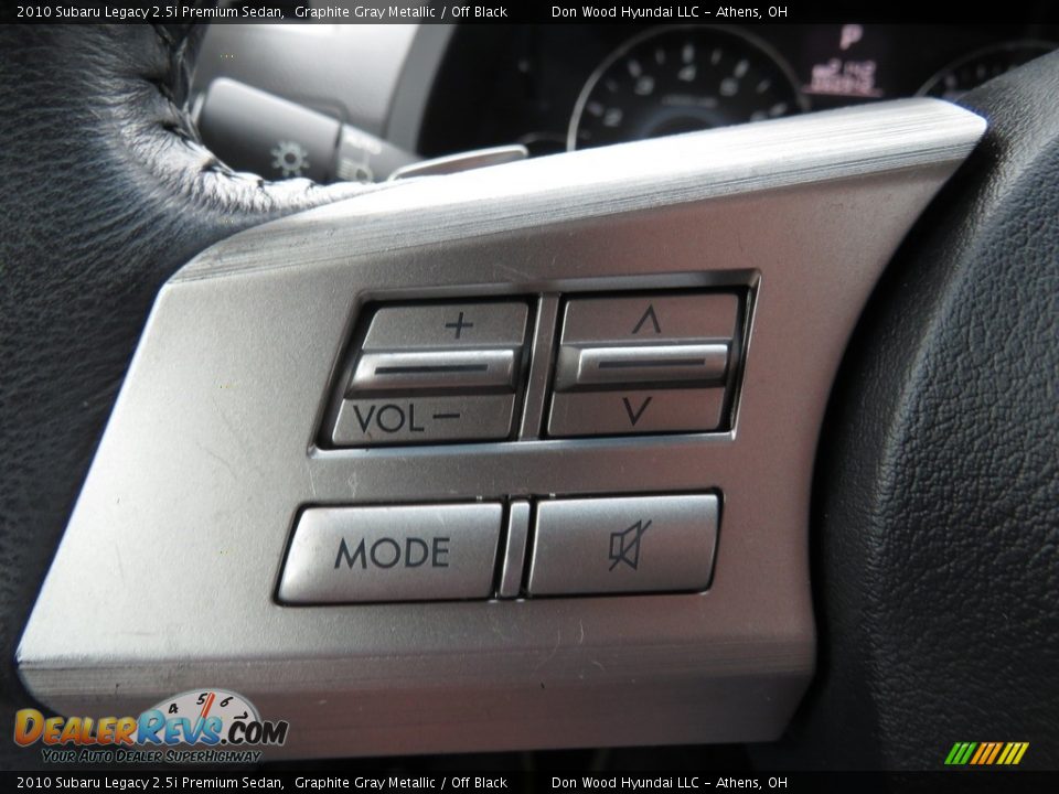 2010 Subaru Legacy 2.5i Premium Sedan Graphite Gray Metallic / Off Black Photo #33