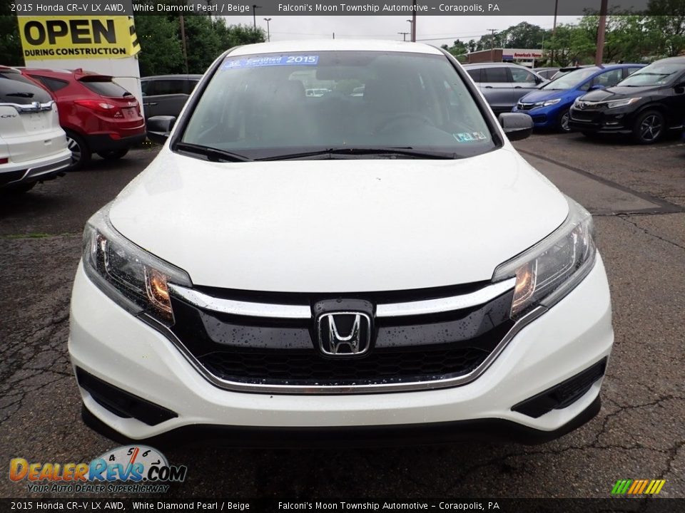 2015 Honda CR-V LX AWD White Diamond Pearl / Beige Photo #9