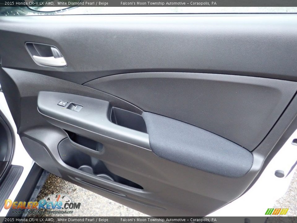 2015 Honda CR-V LX AWD White Diamond Pearl / Beige Photo #13