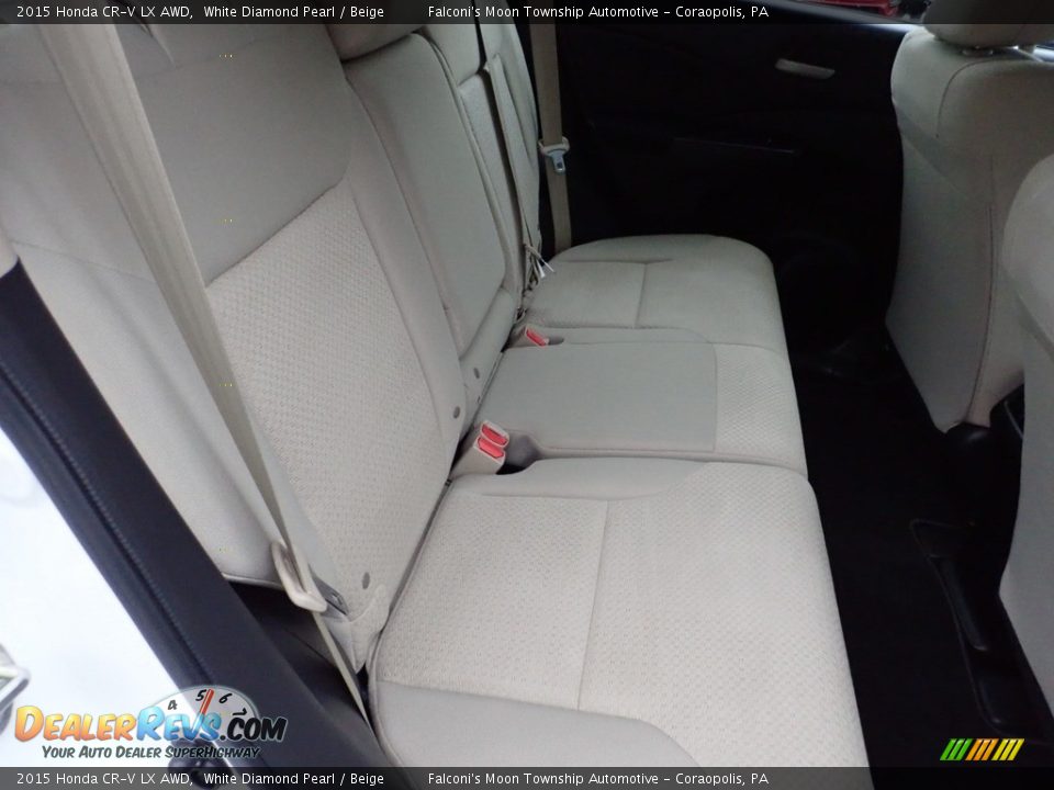 2015 Honda CR-V LX AWD White Diamond Pearl / Beige Photo #14