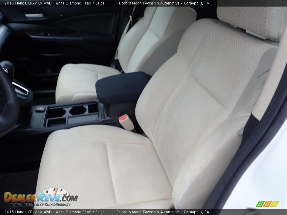 2015 Honda CR-V LX AWD White Diamond Pearl / Beige Photo #15