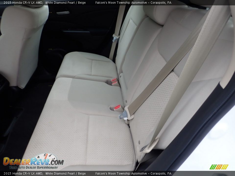 2015 Honda CR-V LX AWD White Diamond Pearl / Beige Photo #16