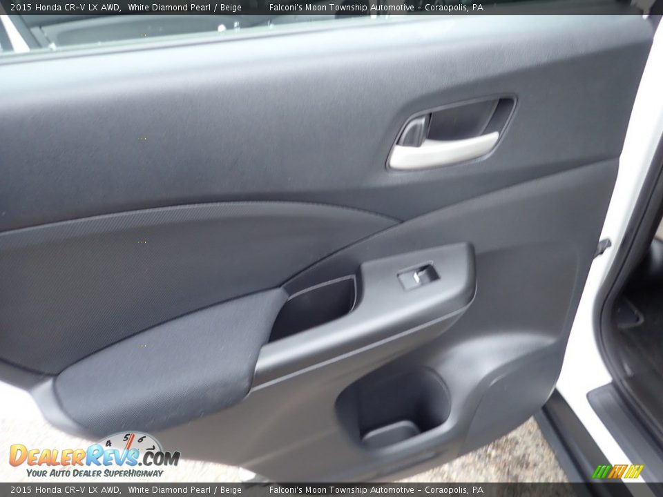 2015 Honda CR-V LX AWD White Diamond Pearl / Beige Photo #18