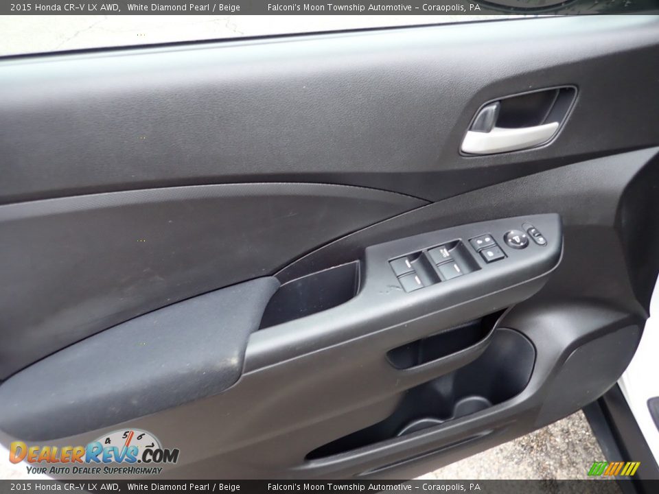 2015 Honda CR-V LX AWD White Diamond Pearl / Beige Photo #19
