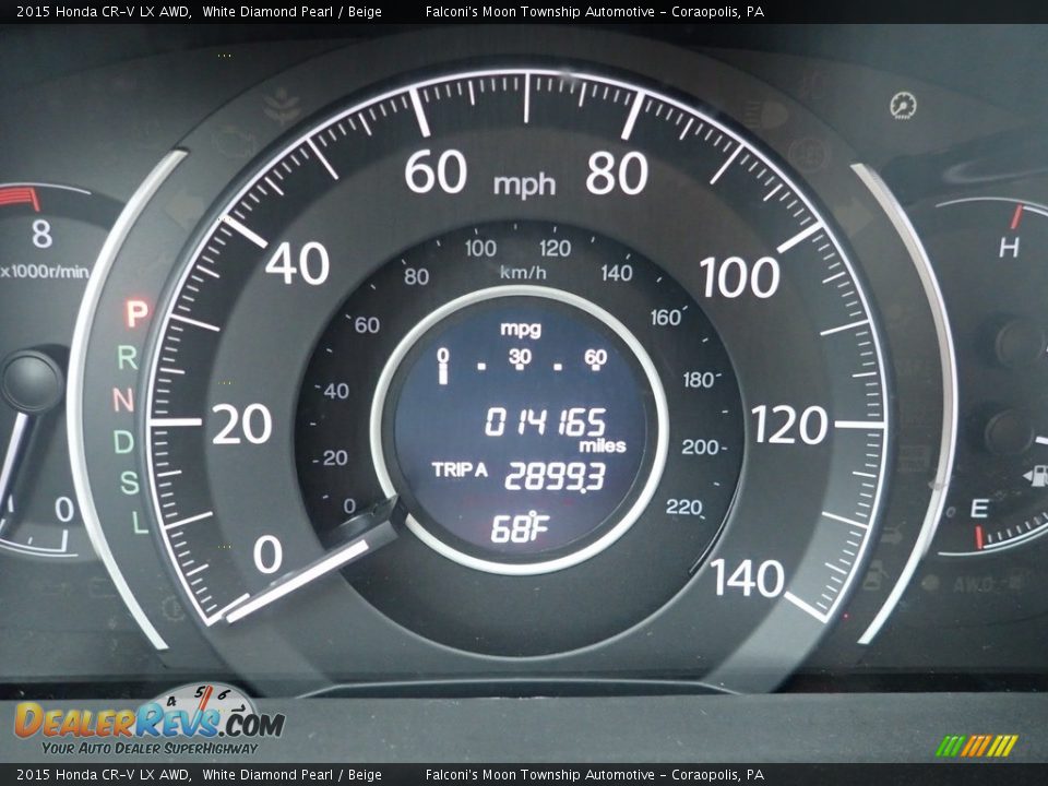 2015 Honda CR-V LX AWD White Diamond Pearl / Beige Photo #24