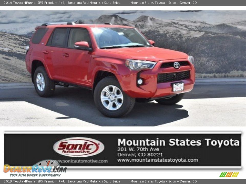 2019 Toyota 4Runner SR5 Premium 4x4 Barcelona Red Metallic / Sand Beige Photo #1