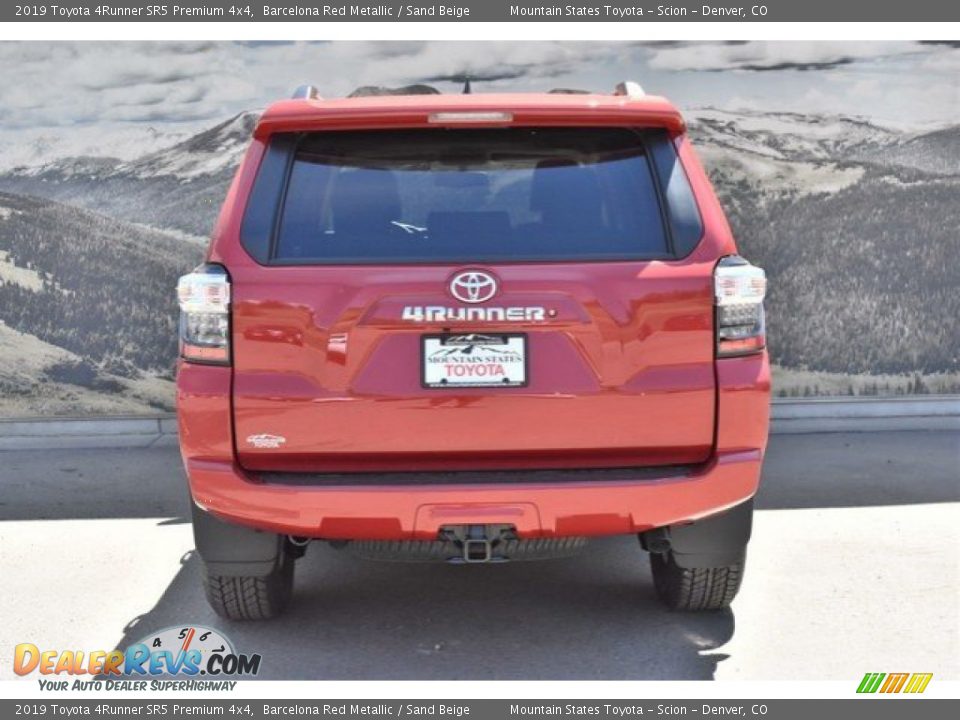 2019 Toyota 4Runner SR5 Premium 4x4 Barcelona Red Metallic / Sand Beige Photo #4