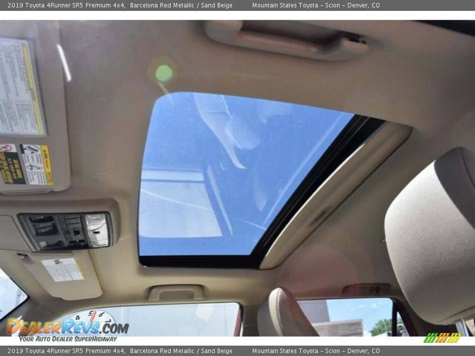 2019 Toyota 4Runner SR5 Premium 4x4 Barcelona Red Metallic / Sand Beige Photo #8