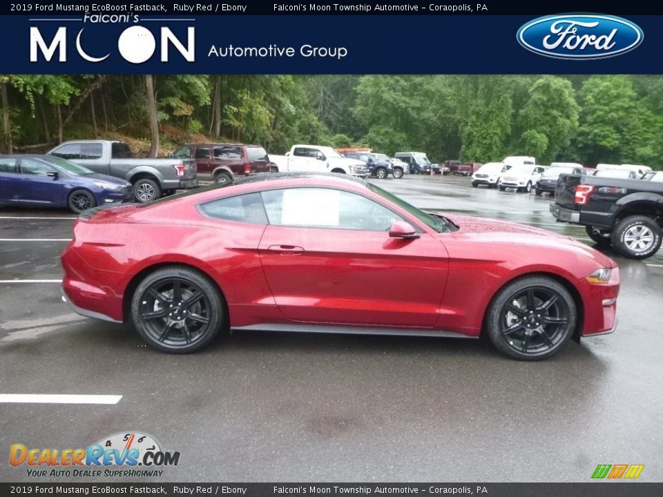 2019 Ford Mustang EcoBoost Fastback Ruby Red / Ebony Photo #1