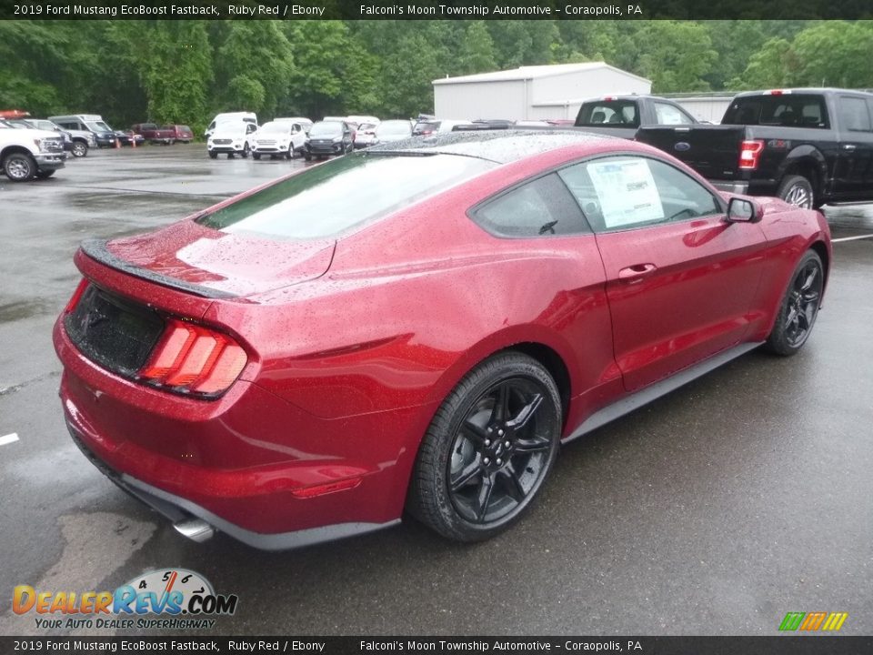 2019 Ford Mustang EcoBoost Fastback Ruby Red / Ebony Photo #2