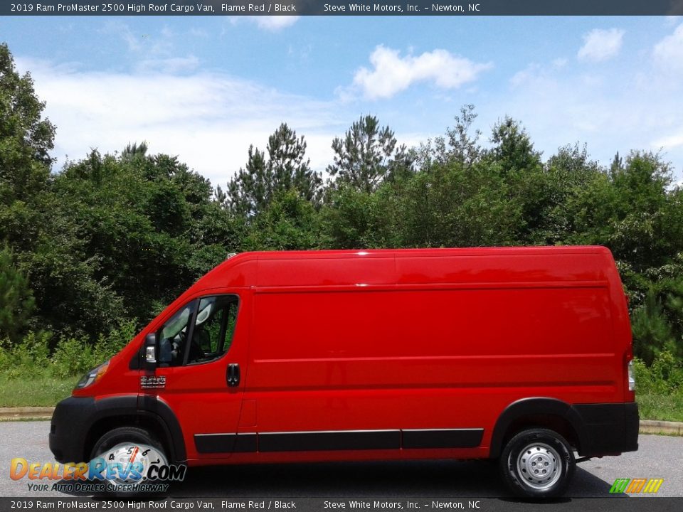 2019 Ram ProMaster 2500 High Roof Cargo Van Flame Red / Black Photo #1