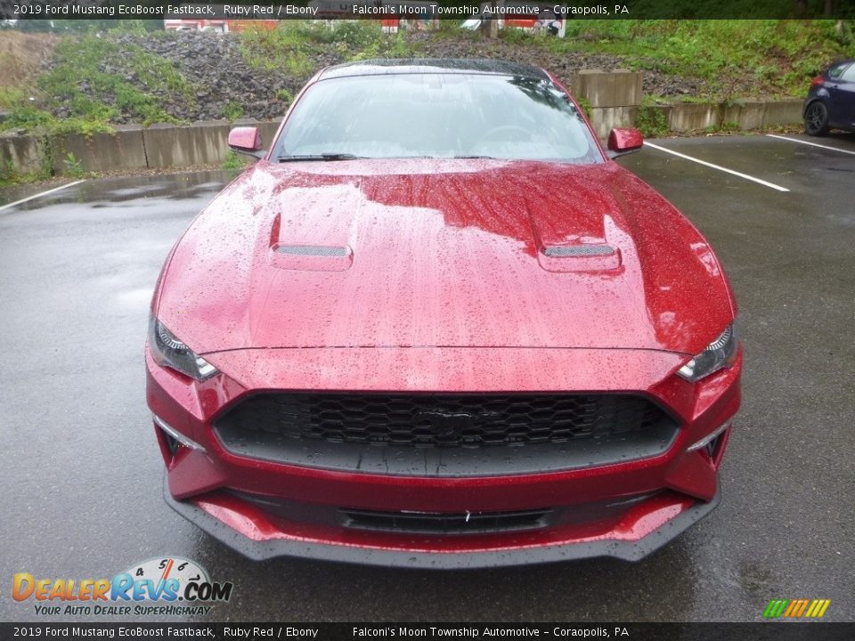 2019 Ford Mustang EcoBoost Fastback Ruby Red / Ebony Photo #4